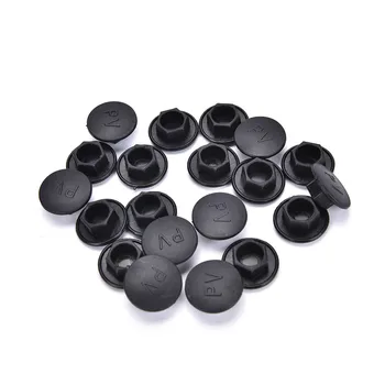 

20PCS/set Hex Socket Allen Bolt Screw Nut Hexagon Head Cover Cap Protector Fasteners Screws Covers Caps M5-12 Black Wholesale