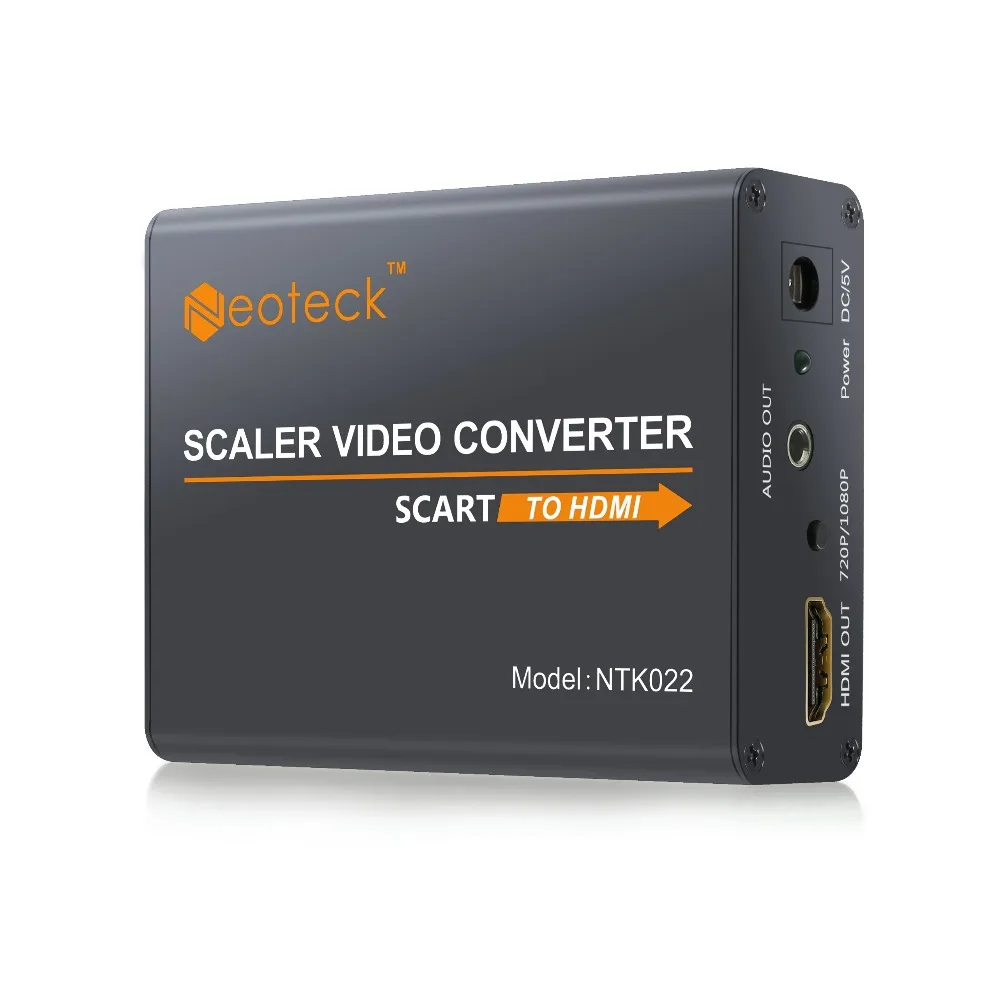 Neoteck алюминиевый конвертер SCART в HDMI 1080P адаптер с 3 5 мм для наушников стерео аудио