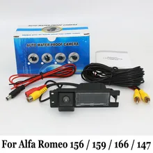 Широкоугольный Объектив Камера Заднего вида/Для Alfa Romeo 156/159/166/147/Проводной Или Беспроводной Ночного Видения Резервное Копирование Обратный камера