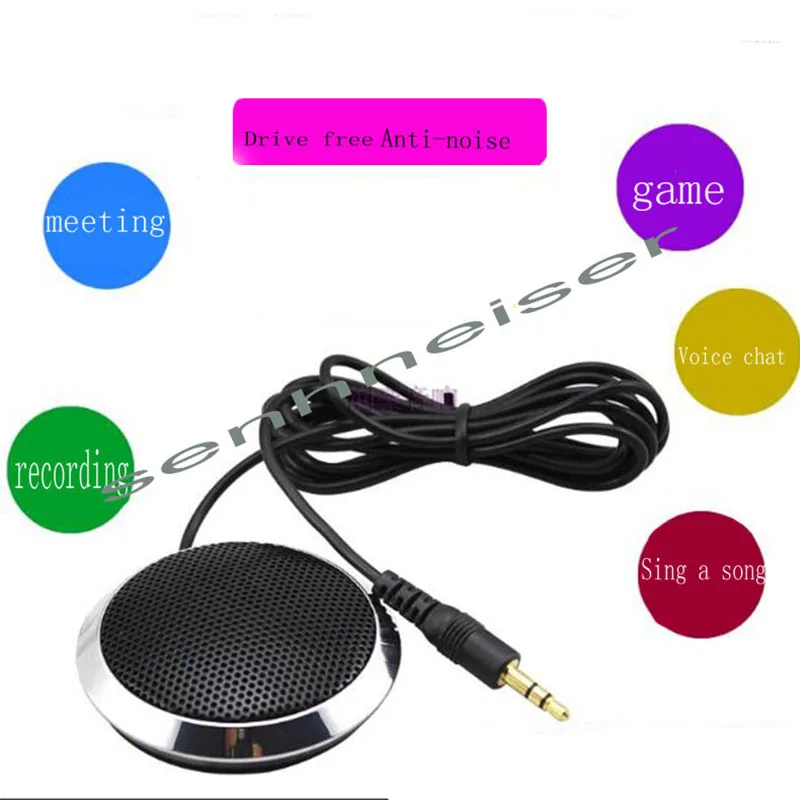 Condenser Microphone 3.5mm Microphone Desktop 360 Degree Pickup Game