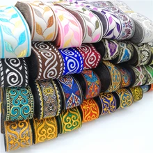 Fita de renda bordada, 3 jardas étnicas vintage boho renda acessórios bolsa de roupas bordados de tecido diy