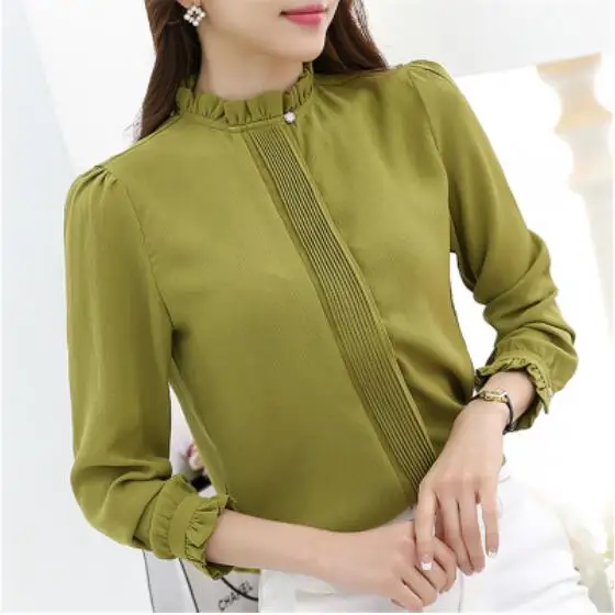 2016 Autumn Long Sleeve Women Blouses And Shirts Ladies Casual Shirt Tops Plus Size Blusas Blouse