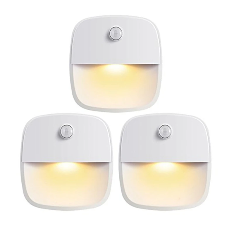 

Night Light, Warm White Led, Motion Sensor, Stick-Anywhere, Closet Light, Wall Light For Bedroom, Bathroom, Kitchen, Hallway,