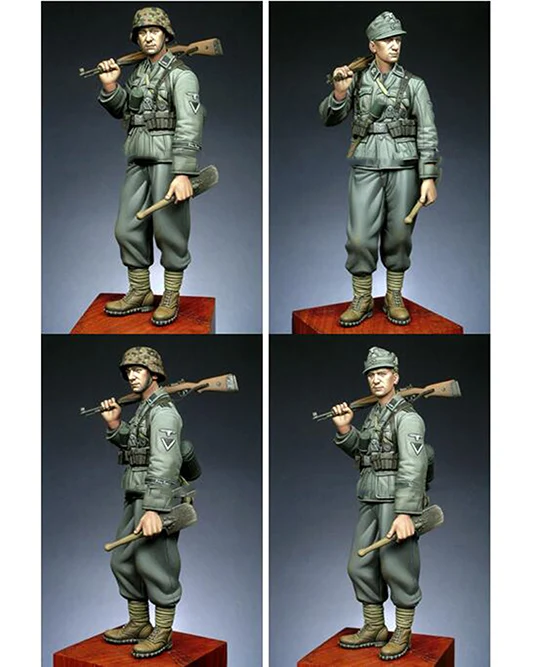 RISJC 1/16 Soldaten Modell - 120mm WWII Kharkov Battle, Harz Bausatz