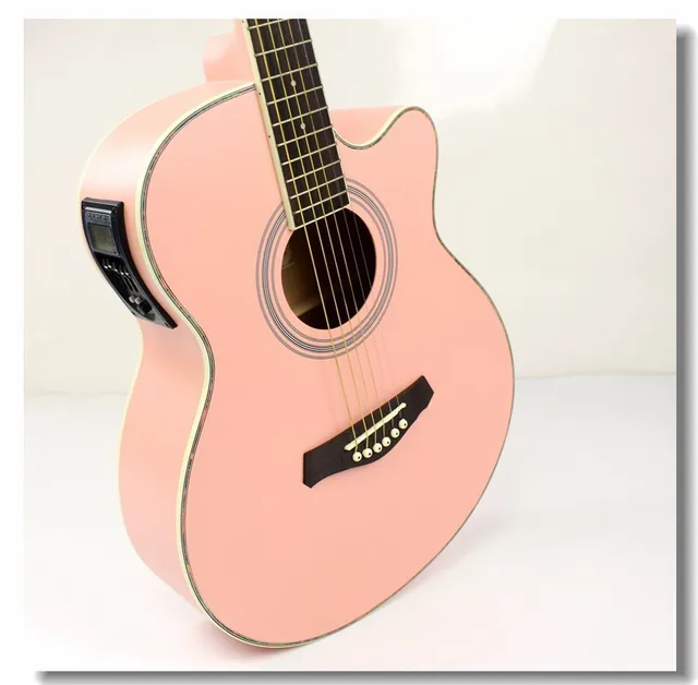 Cheap 40-41 NEW guitars 40 inch 5 EQ Electric Acoustic Guitar Rosewood Fingerboard guitarra with guitar pickup tuner strings