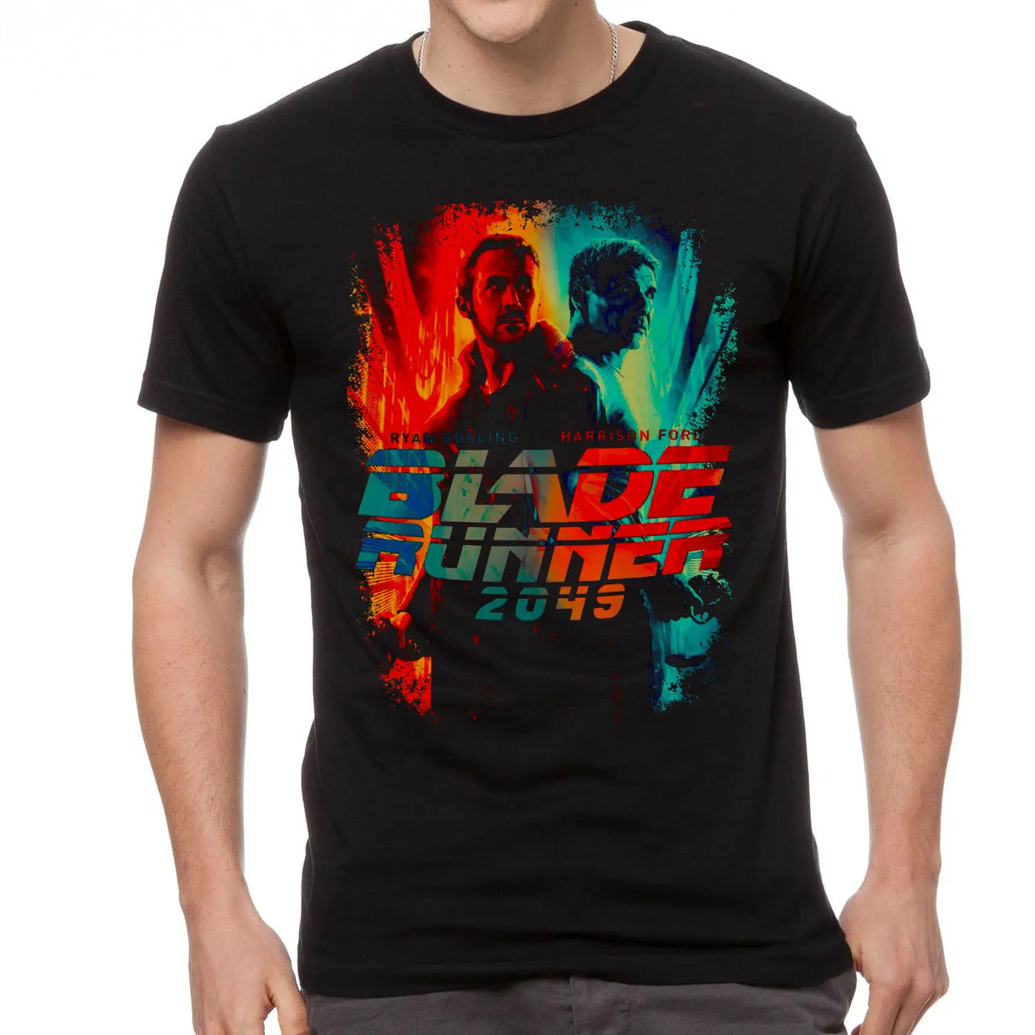 Blade Runner 2049 Men T-Shirt Black Clothing 6-A-141 T Shirt Homme 2019 New Hip-Hop Cotton Leisure Street Wear Tees | Мужская одежда