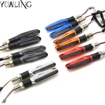 

Universal 12 LED Turn Signal Motorcycle Accessories Light Amber Blade Lamp Indicator Blinker Flashing Moto Bike Lights/lamps