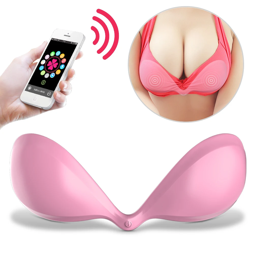 LETEN Nipple Vibrator intelligent Silicone Breast pads nipple vibrator breast enlargement Massager nipple Stimulator