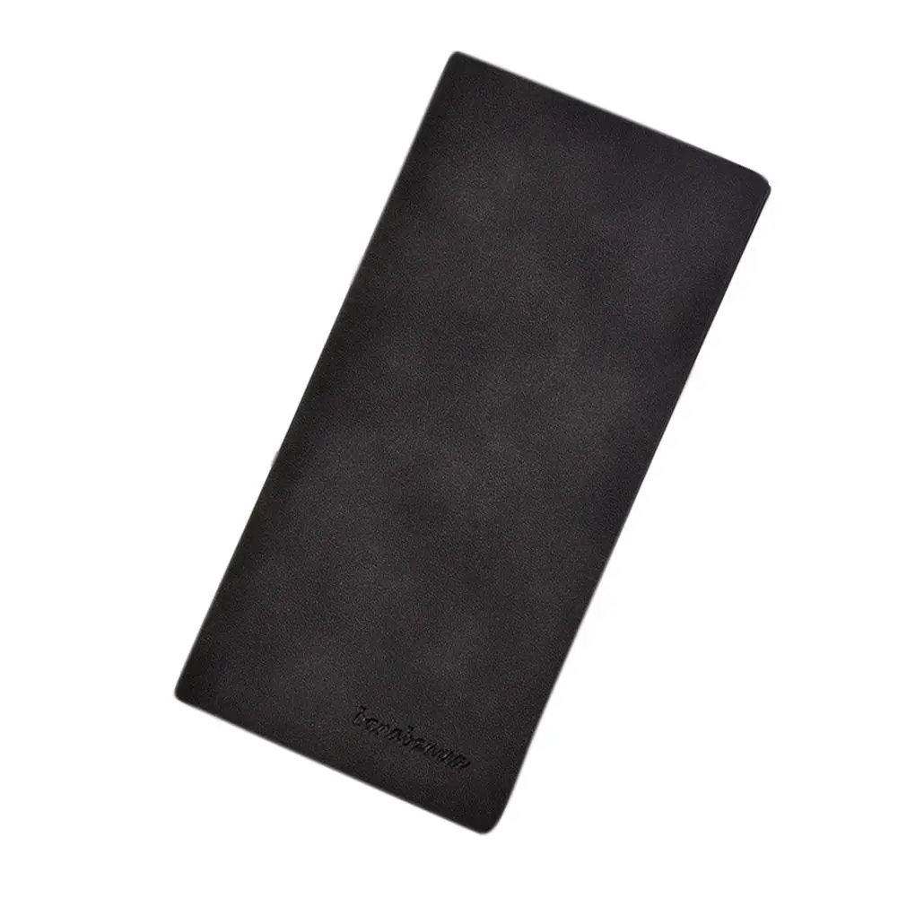 Banabanma Мужской винтажный кошелек из искусственной кожи, длинный двойной бумажник, мужской держатель для карт, клатч, кошелек ZK25