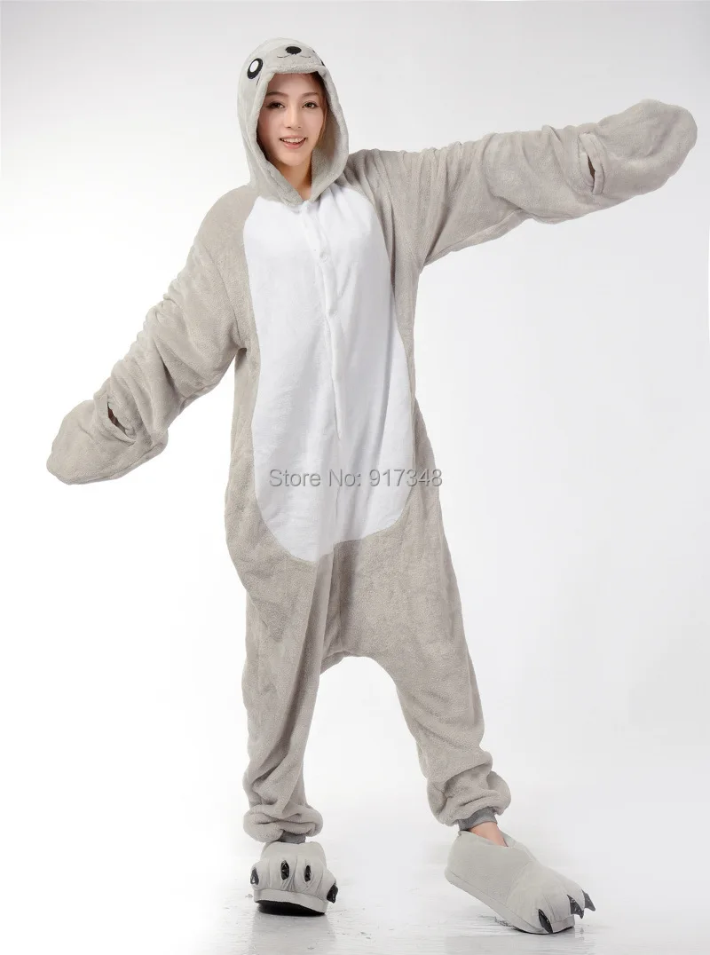 Adults Sea Lion Sea Dog Animal Costume Men Kigurumi Women Onesies Pajamas Jumpsuit for Halloween Christmas