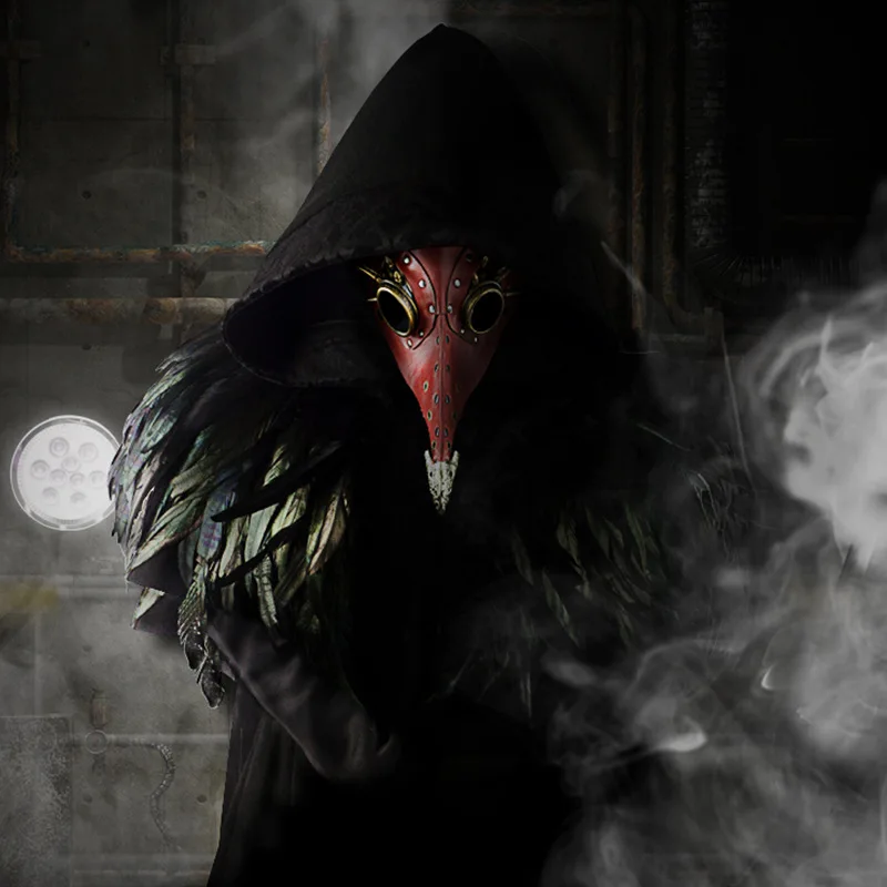 

New hot steampunk Halloween masquerade props medieval plague doctor bird mouth mask