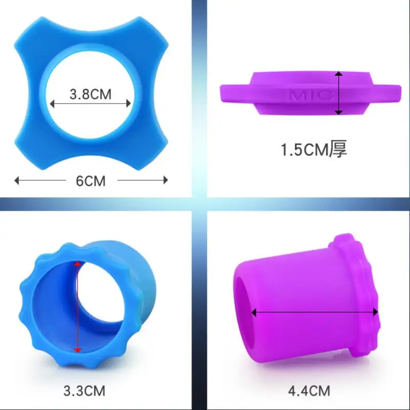 Wired/Wireless Microphone Soft Silicone Skidproof Case Mic Anti-Slip Base Non-Skid Ring KTV Replacement Drop Resistance Circle microphone cover microphone accessories