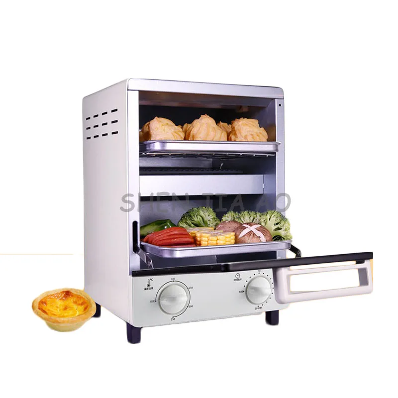 

Vertical commercial electric oven GH12A home double layer baking machine multi-function egg tart/pizza/bread/cake/BBQ oven 220V