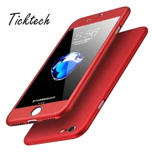 100 шт./лот для iPhone 5 7 6 6s, 8, 8 Plus, X Роскошные 360 Степень защиты мобильного телефона чехол для телефона, Capa чехол с защитным закаленным Стекло DHL