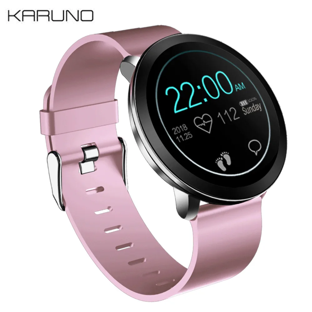 

KARUNO L8 Smart Watch Sport Digital Watch Women Blood Pressure Heart Rate Monitor Fitness Watch Waterproof Womens Watch Bracelet