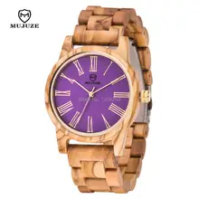 Редкие тонкие деревянные часы, оригинальные японские импортные часы Miyota 2035, деревянные часы MUJUZE, 5 цветов