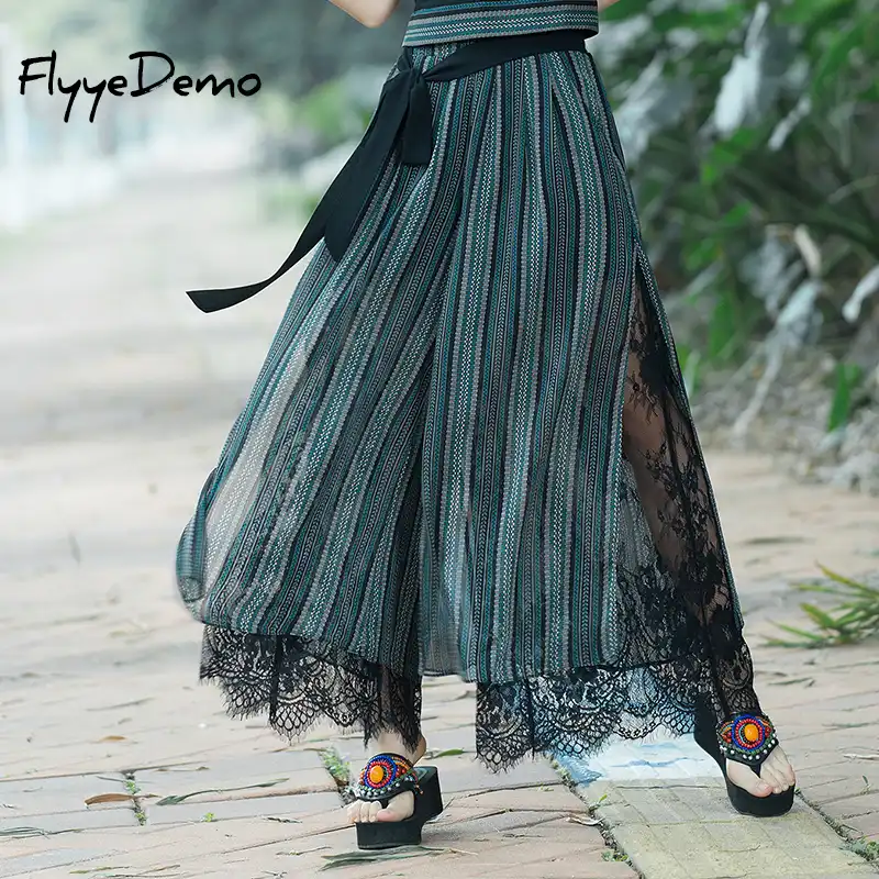 Nueva Moda De Verano De Talla Grande Para Mujer Pantalones De