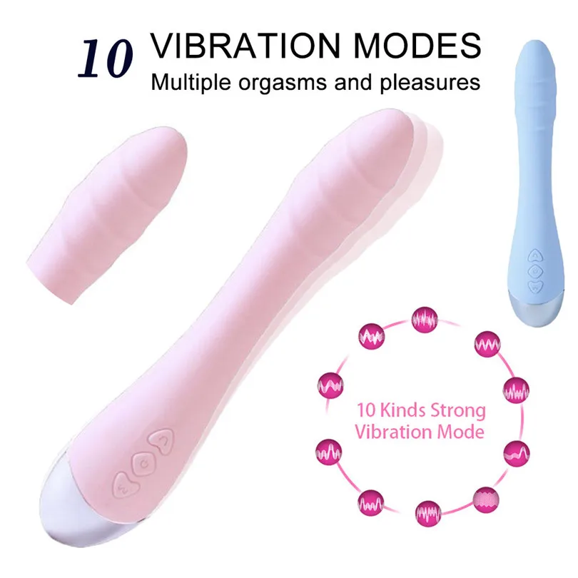 New Adult Sex Toys Woman Vibrator Bar G-spot Vibrator Dildo Vibrating Rechargable Vibration Sex Toys 10 Frequency Massage (1)