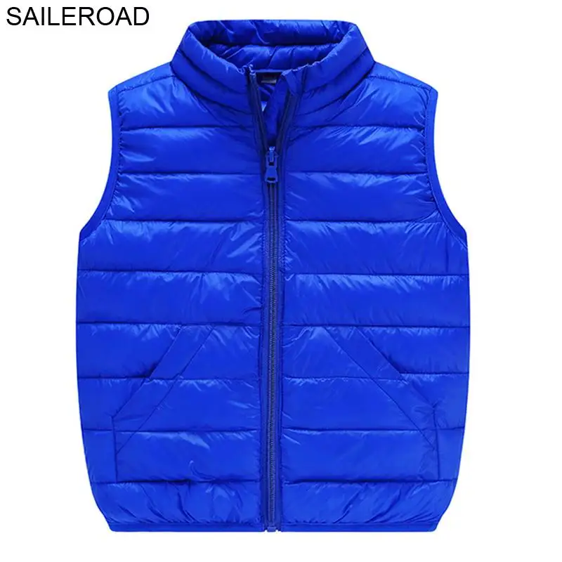 

SAILEROAD 2-7Years Autumn Winter Children's Girls Jackets Vest Warm Kids Vest for Boys Waistcoat Newborn Outerwear Clothing