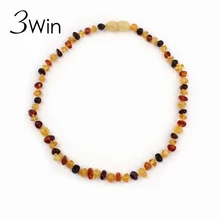 WinWinWin Tamaño 33 cm Esmalte Natural Ambar Piedras Joyería Del Bebé Suministrar Certificado Auténtico Ámbar Báltico Dentición Del Bebé Collar
