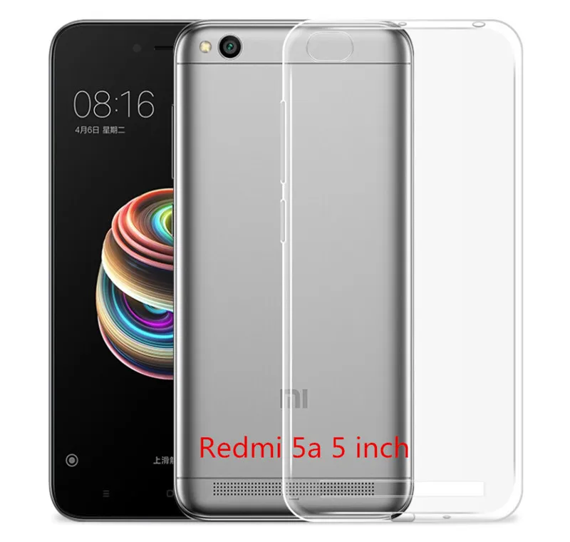 Ultra-Dunne-Zachte-transparante-TPU-Case-Cover-Xiaomi-Redmi-4A-5A-clear-siliconen-Bescherming-Gevallen