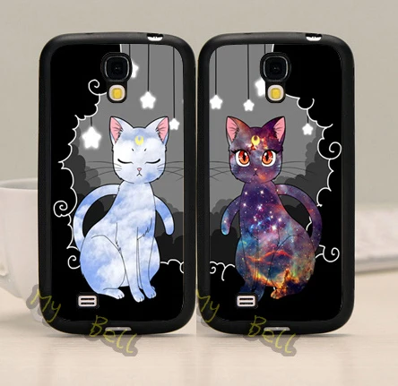 

black and white cats BFF best friends soft phone case for samsung s6edge plus s7 edge s8 s9 s10 plus lite e note8 note9 case