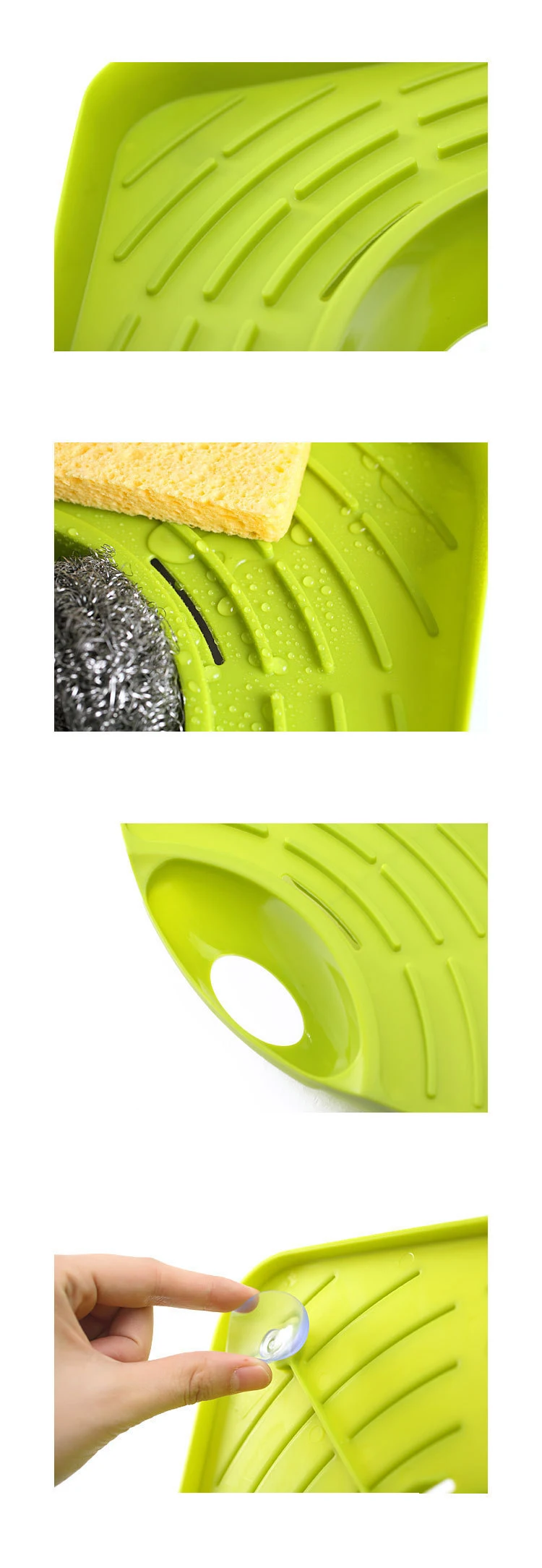 Triangular Sink Rack Storage Racks Bathroom Sink Sponge Stand Storage Debris Kitchen sink multi-function Dishwasher Drain Rack  (1)
