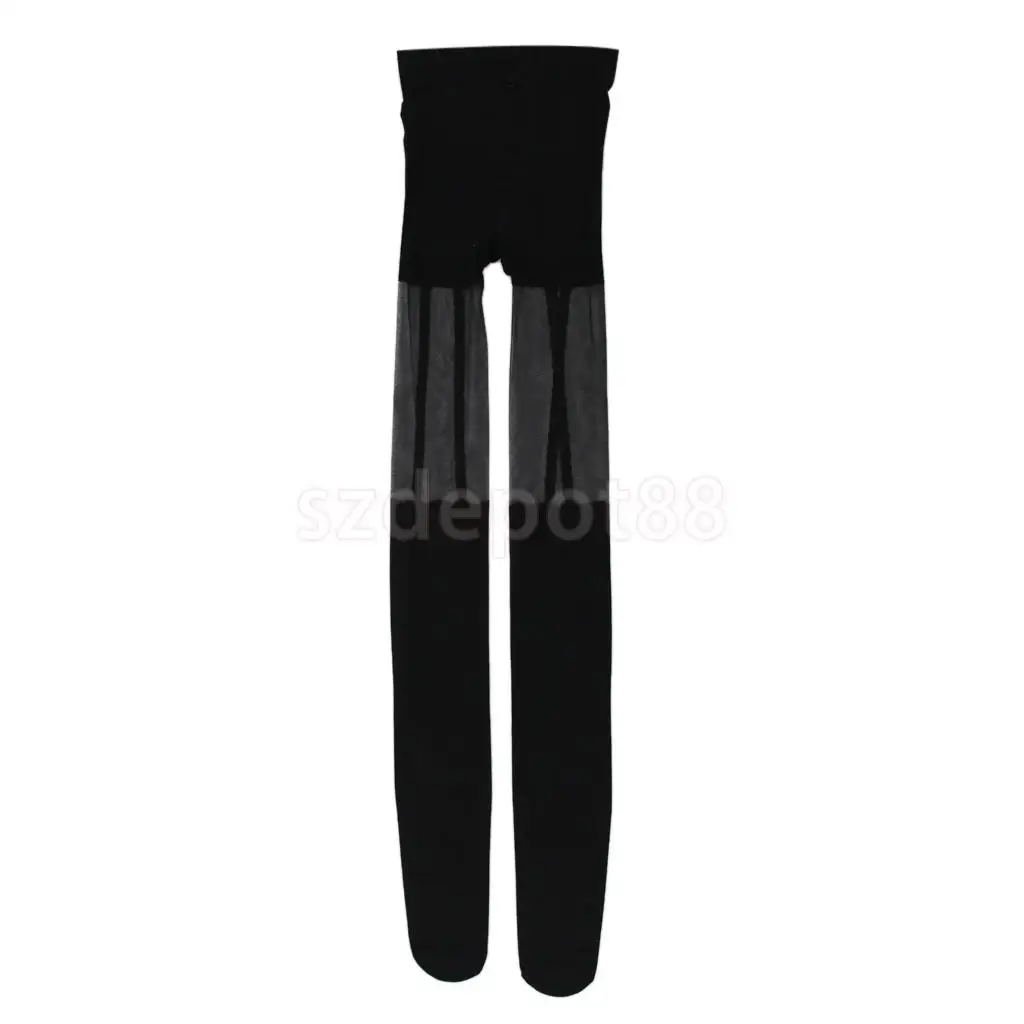 Women Lady Fashionable Sheer Tights Geometric Polka Dot Floral Patterned Elastic Pantyhose Long Stockings