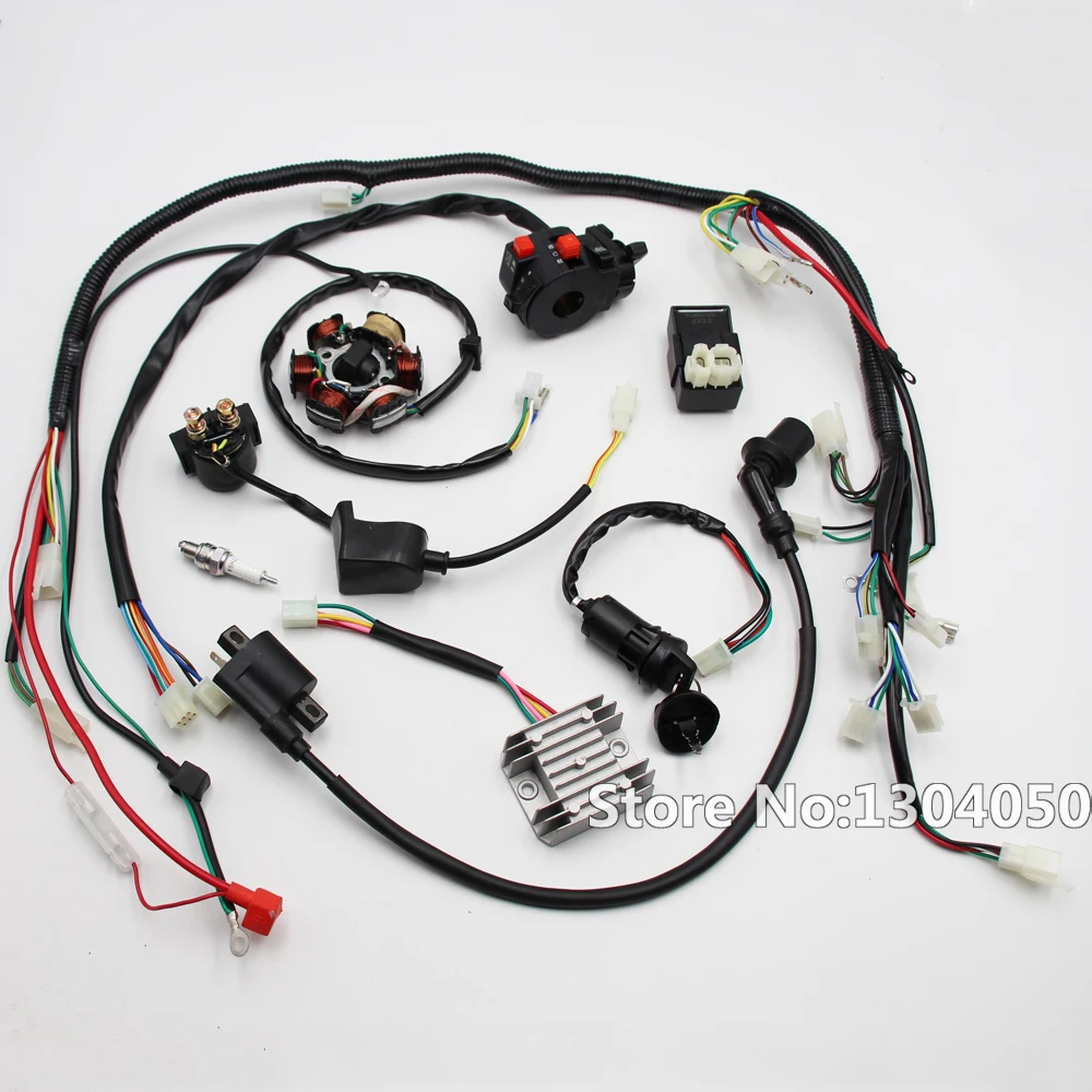Полный Электрический GY6 125cc 150cc Магнитный статор ATV QUAD жгут проводов 6 катушек