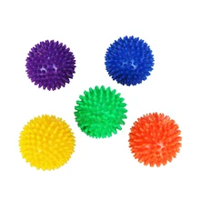 FLYLITTE 7,5 см ПВХ фитнес-Мячи Spiky массажные шары Кроссфит мышцы ног Облегчает боль Стресс триггер точка Ежик рефлекторный мяч