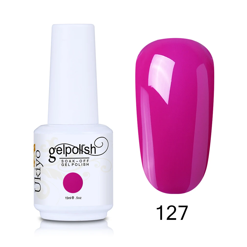 Ukiyo 15 мл Гель-лак для ногтей гель для ногтей с блестками лак замачиваемый Полупостоянный Гель-лак для ногтей эмаль лак для ногтей 78 цветов - Цвет: GNS127