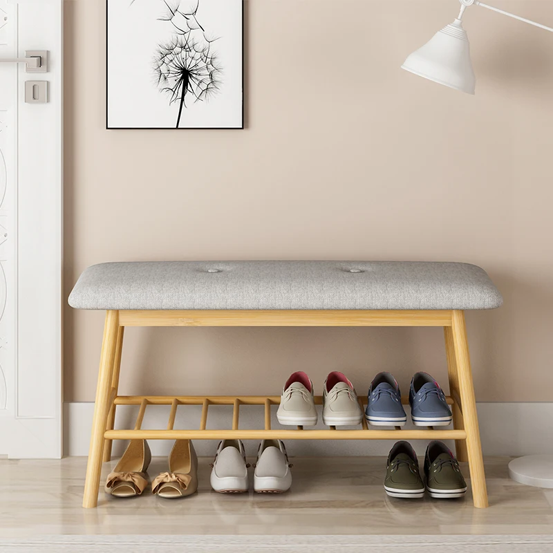 

2018 New Shelf Mutfak Simple Household Shoes Collection Provincial Space Bedroom Modern Bamboo Double Eco-friendly Living Room