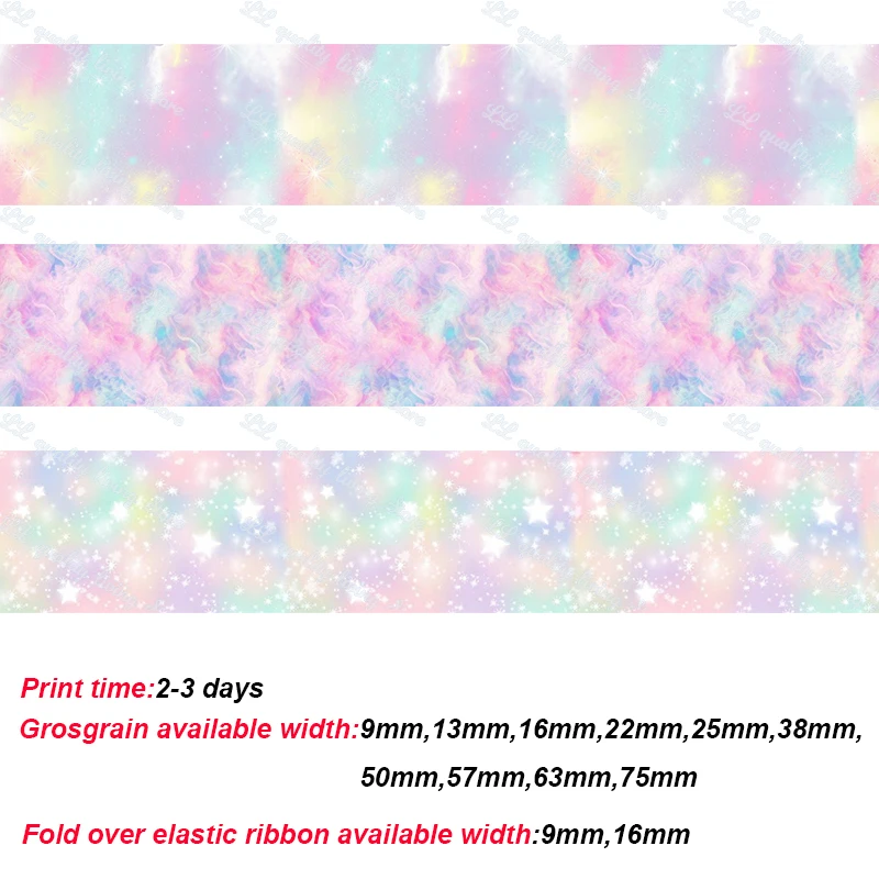 glowing star printed ribbon (1)