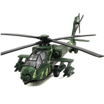 

1:32 Straight 10 Alloy Gunship Model Military Camouflage Fighter Air Plane Can Trigger Sounds and Light