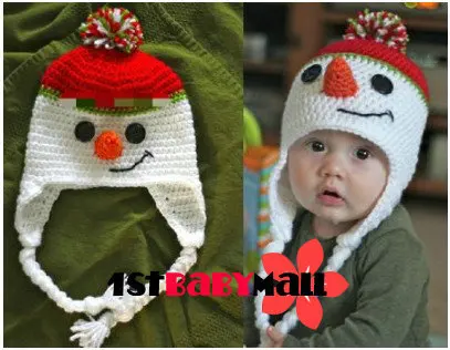 crochet baby christmas hats