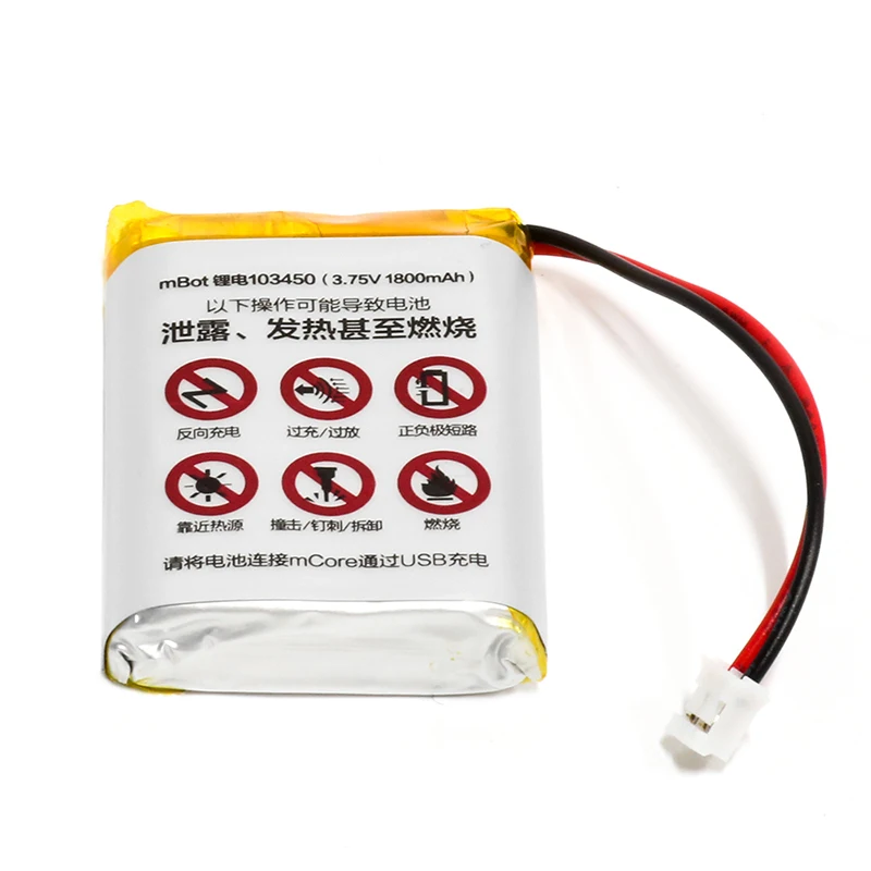 

Original Makeblock mbot V1.0 or mbot V1.1 battery LiPo pil 7.4 V 1800 mAh battery USB Charging Line
