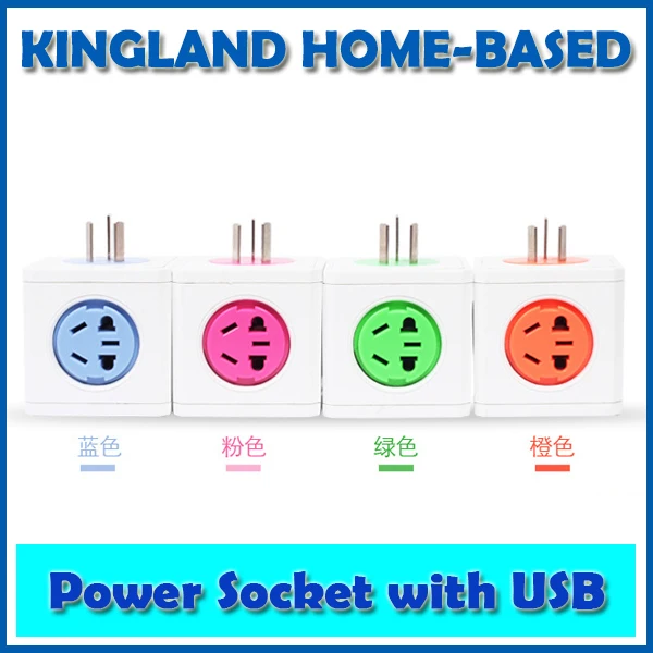

Kingland Creative Magic Cube Shaped Design 1 Pc PowerCube Socket DE Plug 4 Outlets Dual USB Ports Adapter - 10A 250V With Cable