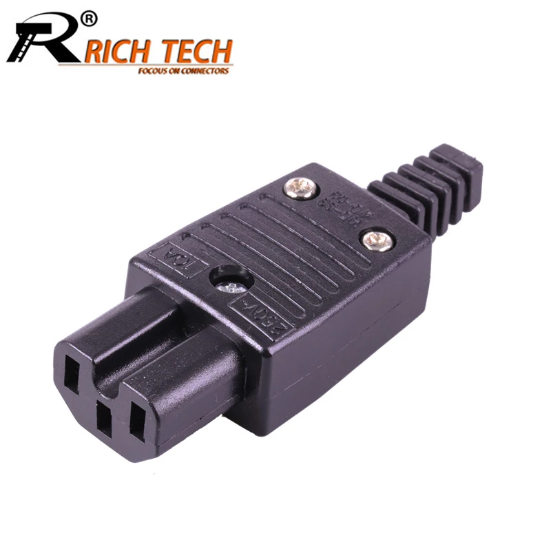 Conector hembra de pines para fuente de de CA, accesorio de 250V, 10A, 3 marca R, 10 unids/lote|Conectores| - AliExpress