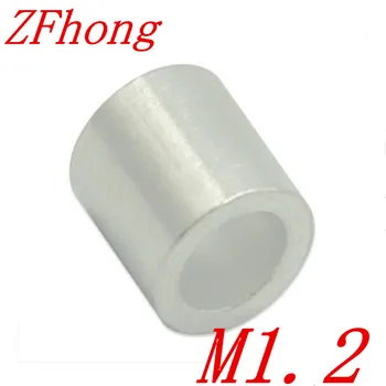 

1000PCS M1.2 1.2mm Aluminum Wire Rope Cable Crimping Button Stop Sleeves Clip Fittings
