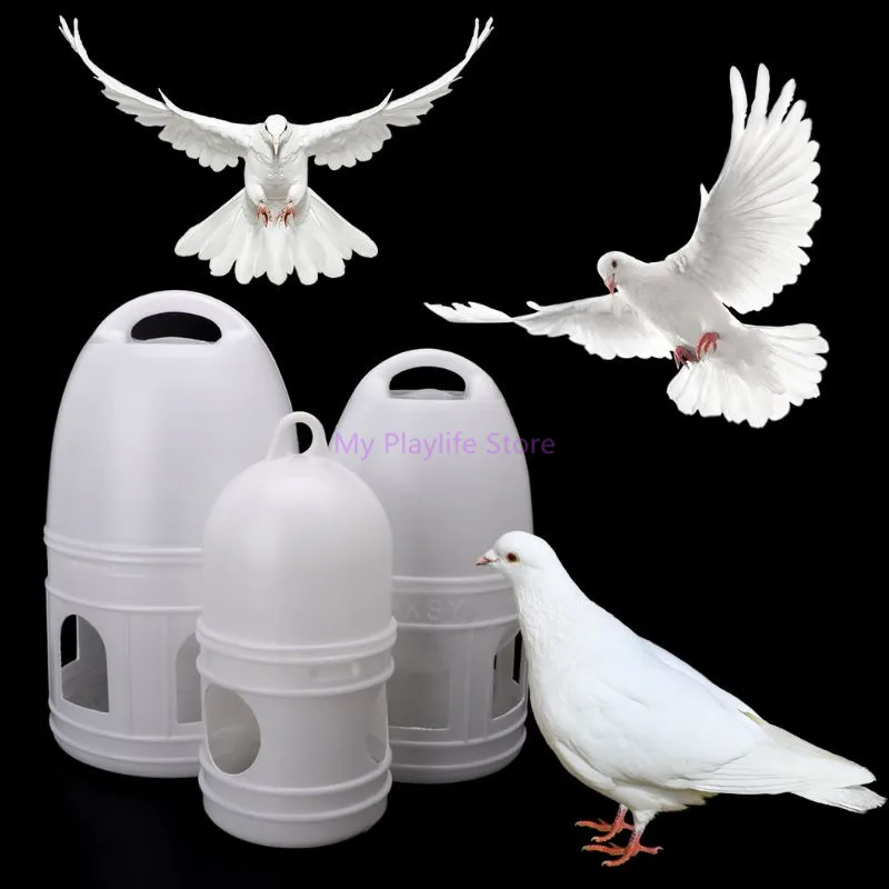 

1.2L/3L/5L Pigeons Feeder Birds Automatic Drinker Poultry Chicken Waterer Drinking Feeding Container Water Cup Bird Supplies C42