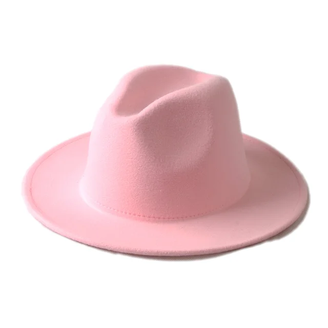 CNBEAU 10 Color Men Women 100% Wool VTG Wide Brim Felt Trilby Hat BNWT/New Gangster Fedora Hat Church Hat CNBEAU 10 Color Men Women 100% Wool VTG Wide Brim Felt Trilby Hat BNWT/New Gangster Fedora Hat Church Hat