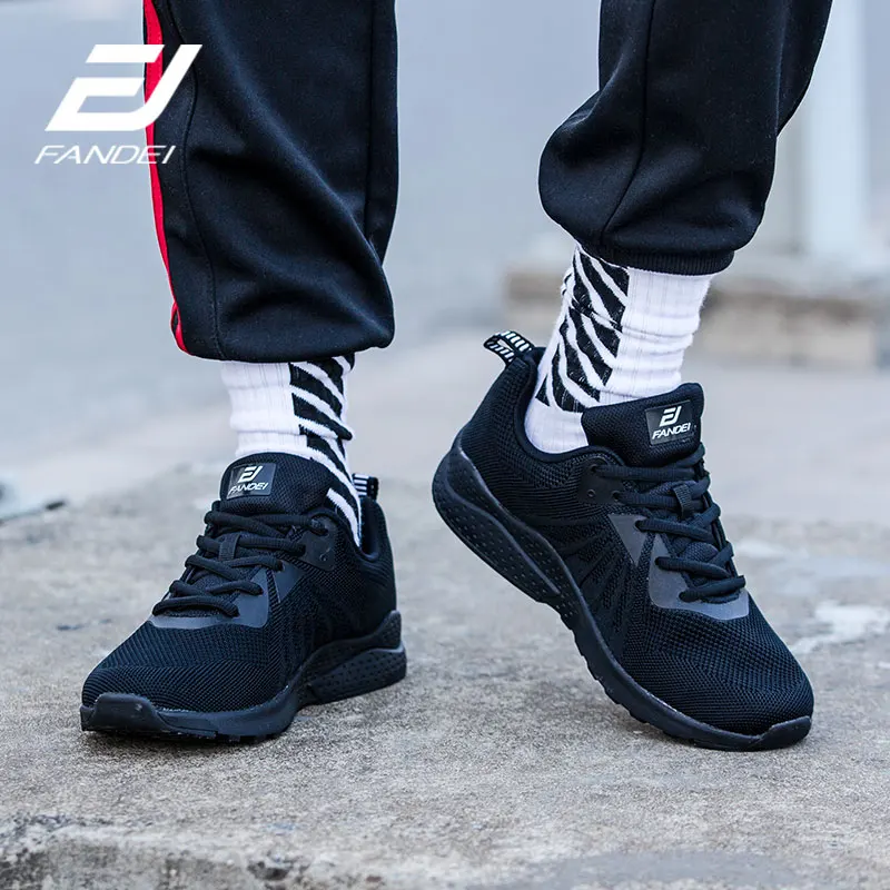 FANDEI autumn LARGE SIZE running shoes for men 3D mesh sport shoes men&women damping men sneakers chaussure sport homme 39-47