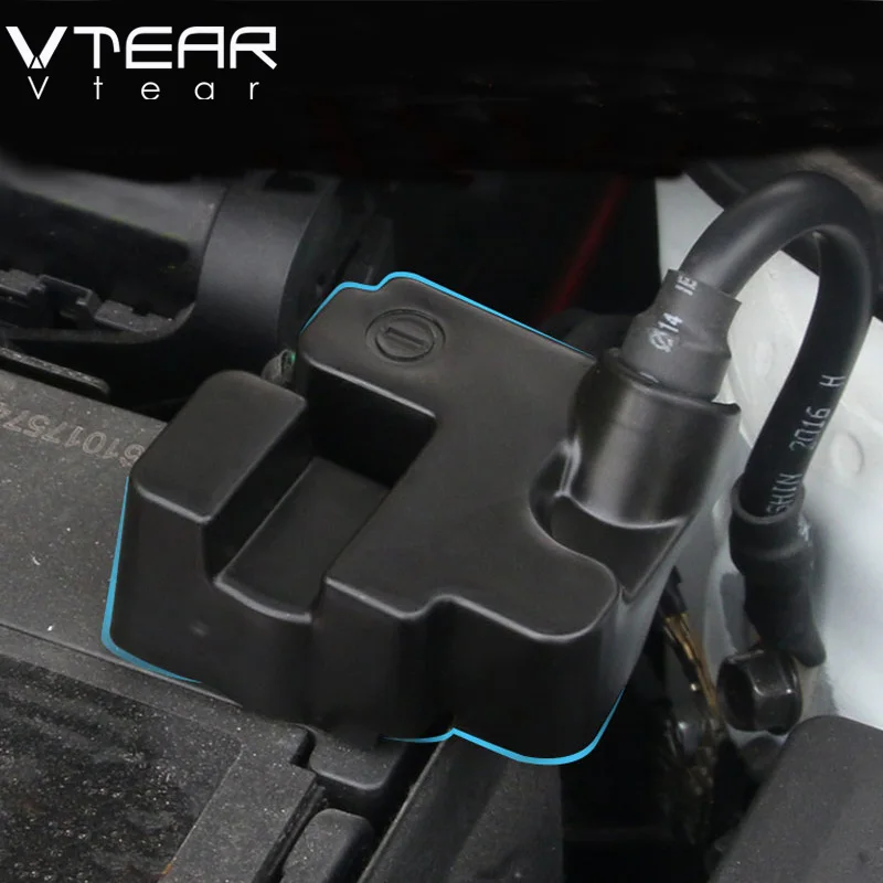 

Vtear For Hyundai Solaris 2 accessories battery negative terminal lid cover cap case car-styling engine clamp connetction shell