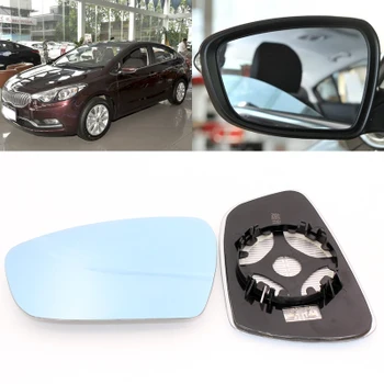 

For Kia K3 large field of vision blue mirror anti car rearview mirror heating modified wide-angle reflective reversing lens