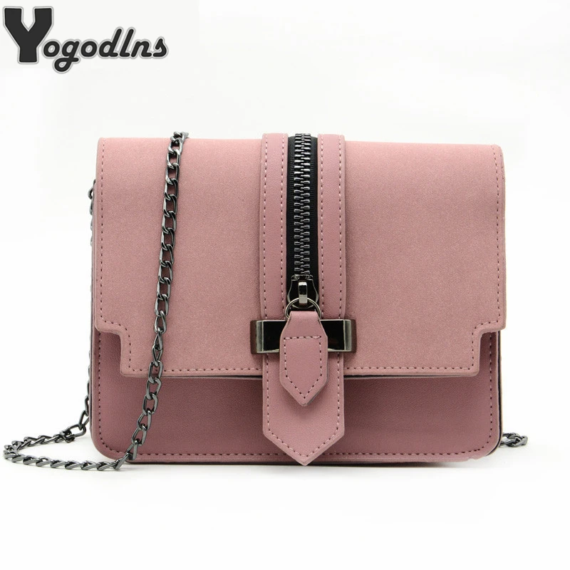 

Fashion Matte PU Leather Messenger Bag High Quality Handbags Flap Chain Shoulder Bag Women Crossbody Bags Small Party Purse