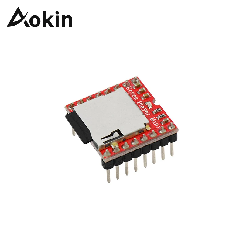 

Aokin Mini MP3 Player Module TF Card U Disk Mini MP3 Player Audio Voice Module Board For Arduino DFPlay Min Board