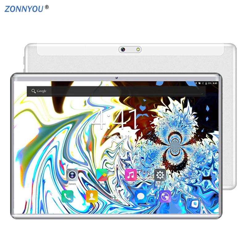 

10.1” Tablet PC 2.5D Tempered Glass Android 9.0 4G Phone Call 1920*1200 IPS Octa Core 6GB/64GB 8.0 MP WiFi Support GPS Tablet PC