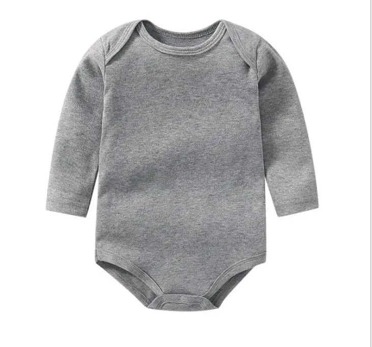 Одежда для малышей; комбинезон для мальчиков; зимняя одежда для малышей; комбинезон с длинными рукавами для новорожденных мальчиков; одежда для маленьких девочек; костюм-комбинезон для младенцев - Цвет: gray