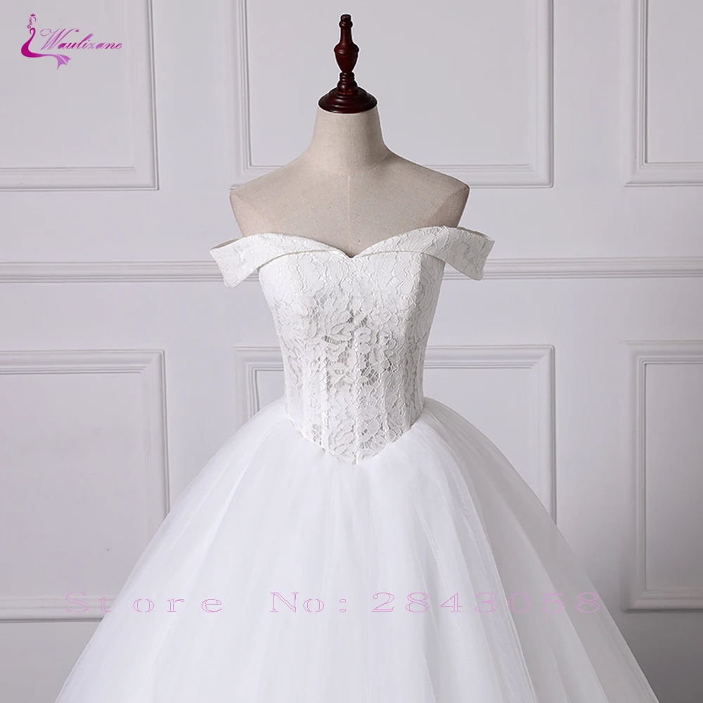 Waulizane индивидуальный заказ бальное платье свадебное платье Тюль юбка Милая вырез с плеча дизайн