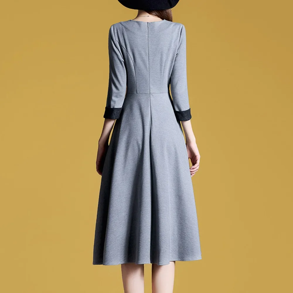 Sisjuly Women Dresses Fashion A Line Autumn High Street Waist Belt Slim Party Office Lady Elegant Midi Long Sleeve Dress Girl Sisjuly Women Dresses Fashion A Line Autumn High Street Waist Belt Slim Party Office Lady Elegant Midi Long Sleeve Dress Girl